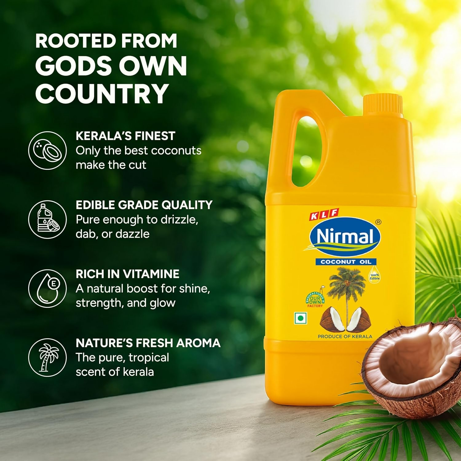 KLF Nirmal 100% Pure Coconut Oil - Distacart