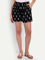Thumbnail for Alvano Beautiful Printed Black Boxer Shorts - Distacart
