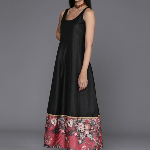 Ahalyaa Women's Traditional wear Ethnic Dress - Black - Distacart