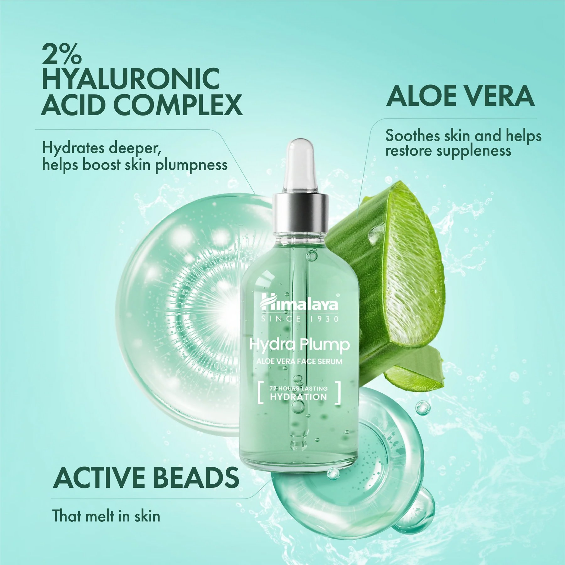 Himalaya Herbals Hydra Plump Aloe Face Serum - Dista