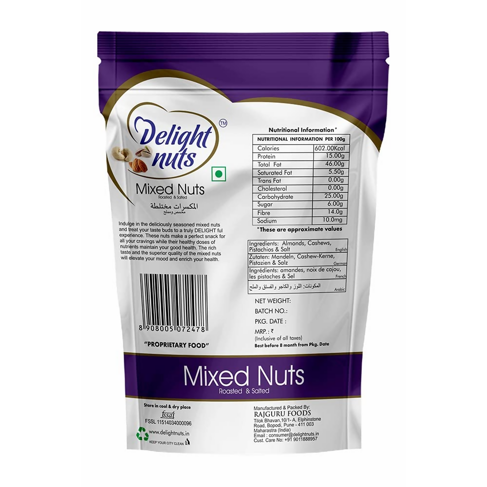 Delight nuts Mixed Nuts Roasted & Salted - Dista