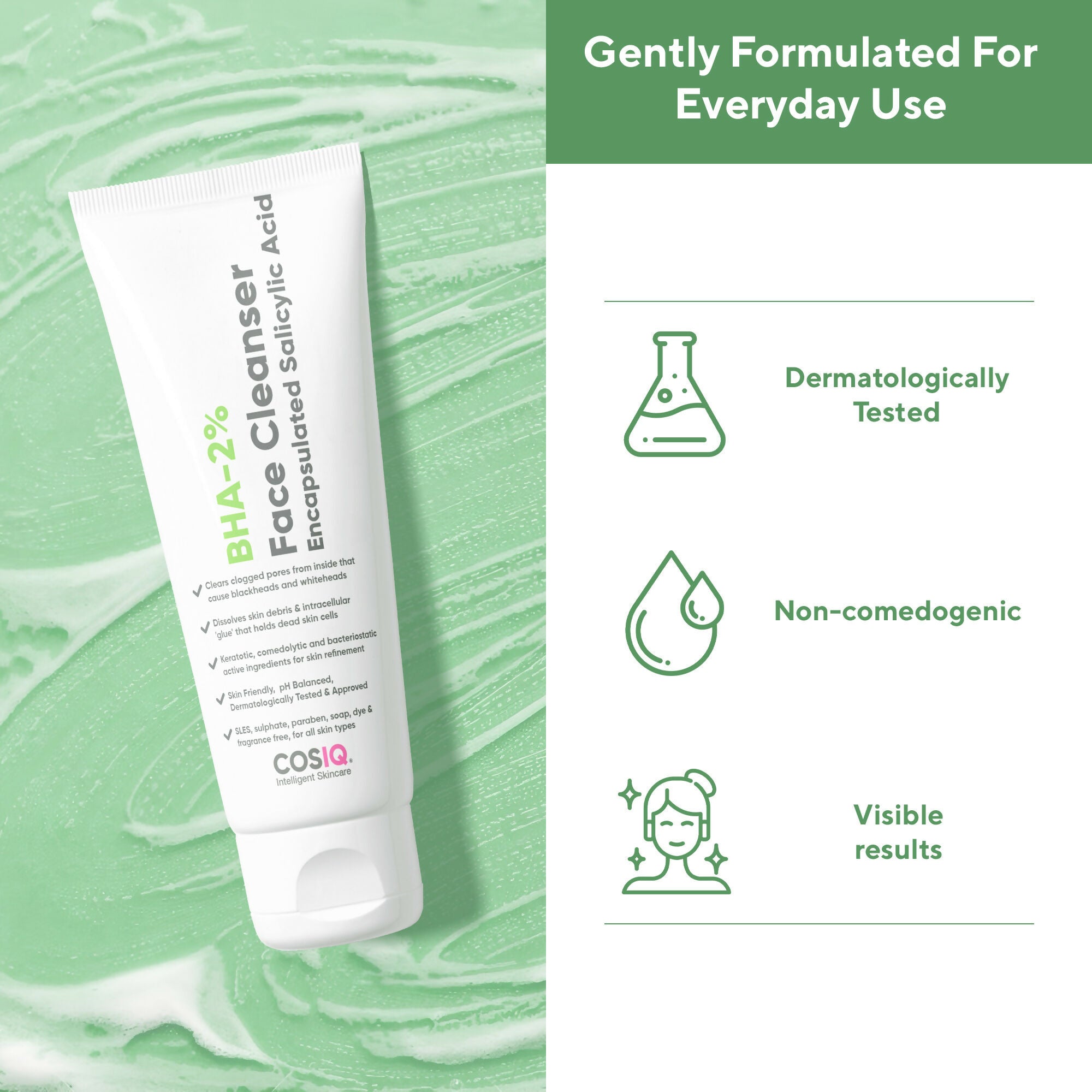 Cos-IQ BHA-2% Salicylic Acid Face Cleanser