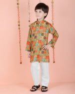Thumbnail for Joban Fashion Kids Island Cotton Full Sleeves Printed Kurta and Pyjama- Multi - Distacart