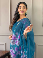 Thumbnail for Partywear Designer Tebby Rama Stitched Suit With Dupatta - Tanisha - Distacart