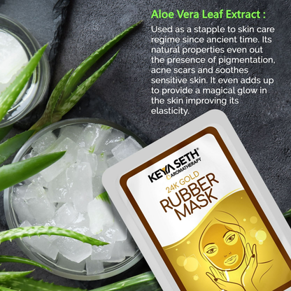 Keya Seth Aromatherapy 24k Gold Rubber Facial Mask - Distacart