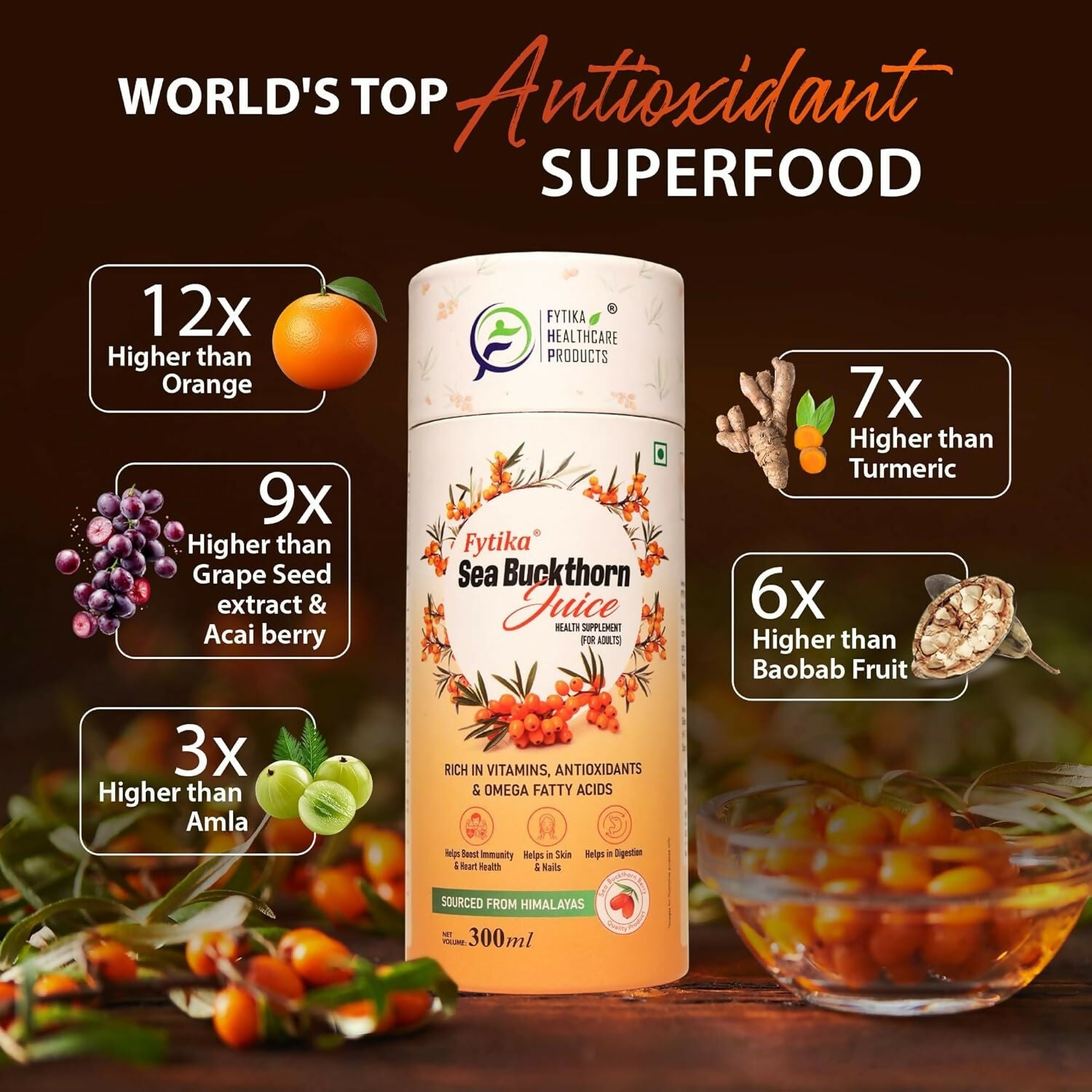 Fytika Sea Buckthorn Juice - Distacart