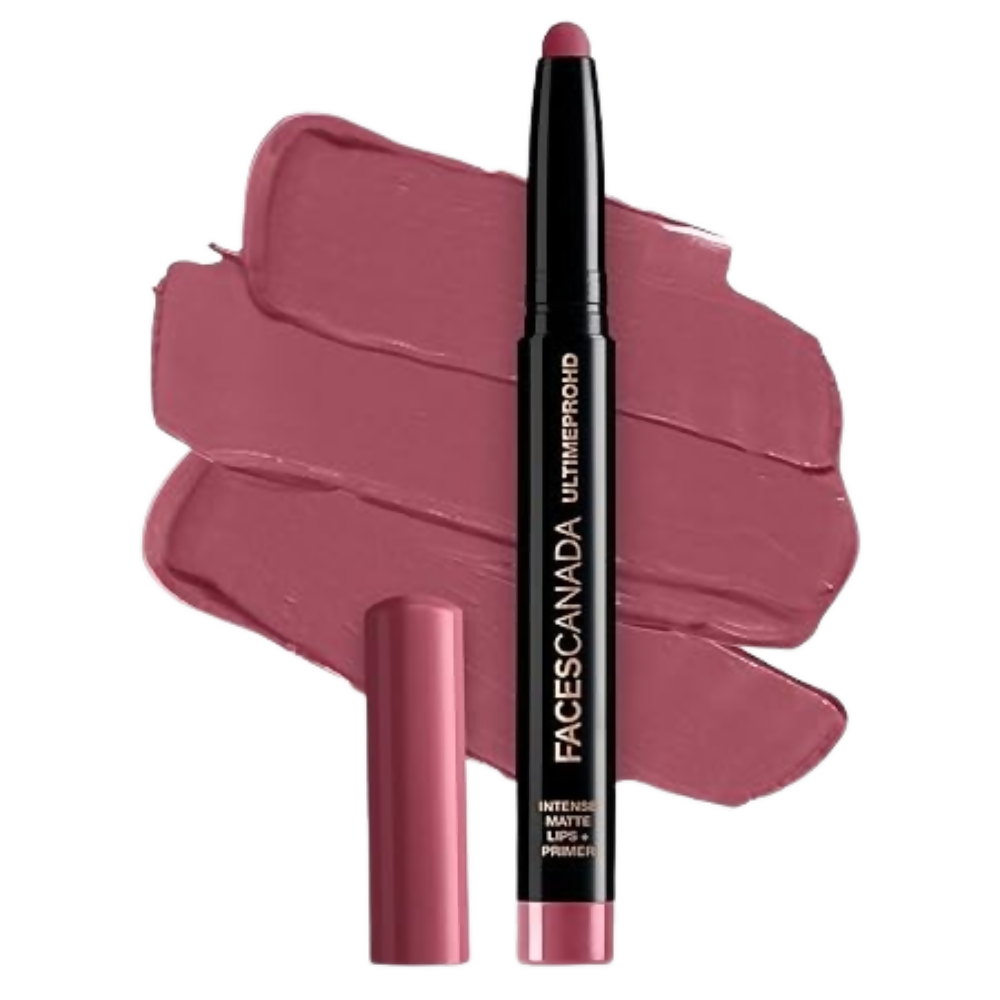 Faces Canada Ultime Pro Hd Intense Matte Lipstick + Primer - Scandalous (Nude) - Distacart