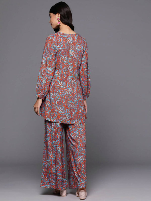 Ahalyaa Women's Traditional Wear Co-ods - Teal Blue - Distacart