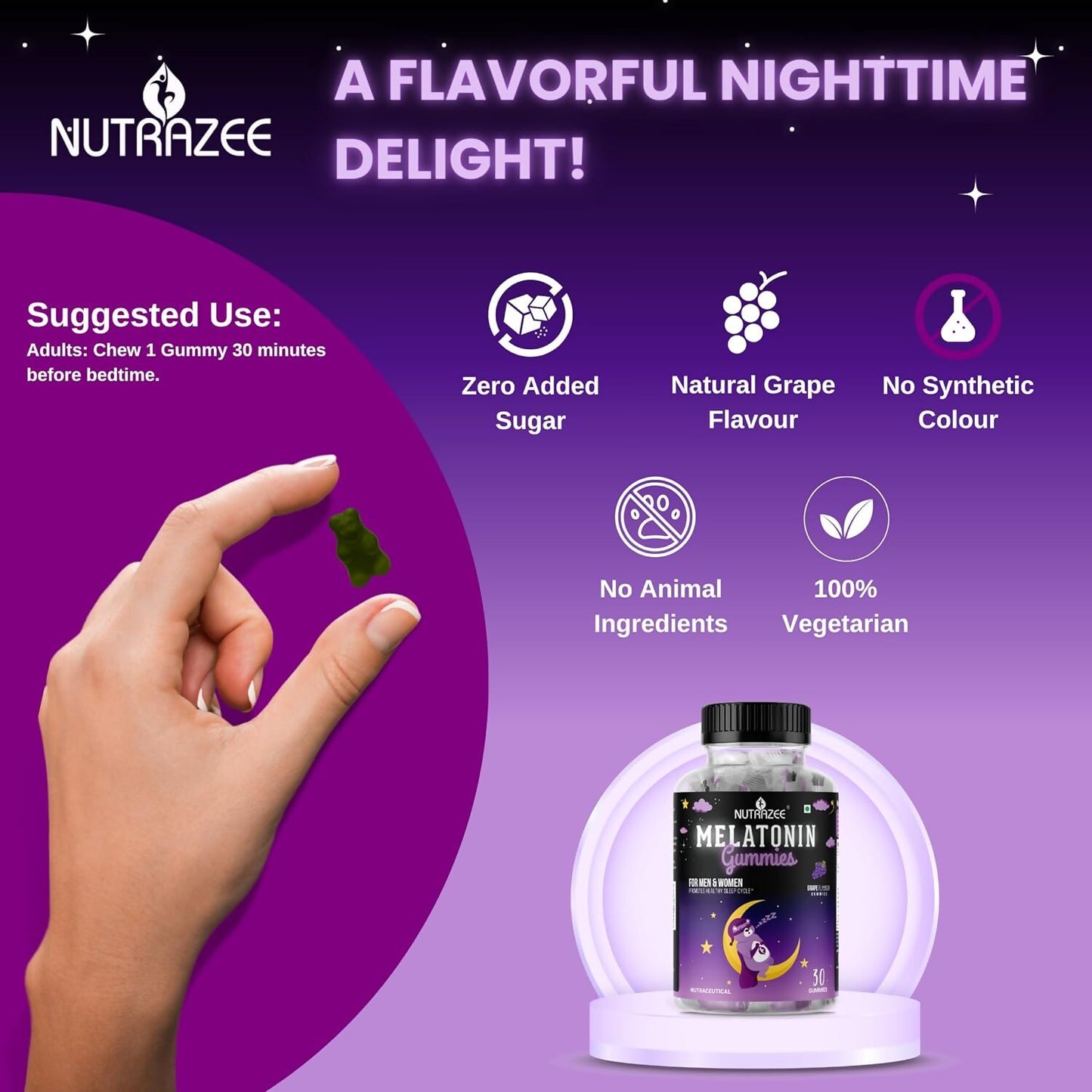 Nutrazee Melatonin Gummies - Distacart