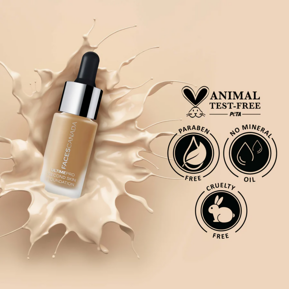 Faces Canada Ultime Pro Second Skin Foundation - Absolute Ivory 012 - Distacart