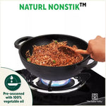 Thumbnail for The Indus Valley CASTrong Cast Iron Kadai ,Pre-seasoned, Nonstick, 100% Pure, Toxin-free, Induction, Spatula, 25.4 cm, 2.3L, 2.5kg