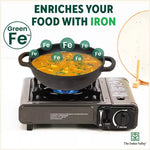 Thumbnail for The Indus Valley CASTrong Cast Iron Kadai ,Pre-seasoned, Nonstick, 100% Pure, Toxin-free, Induction, Spatula, 25.4 cm, 2.3L, 2.5kg