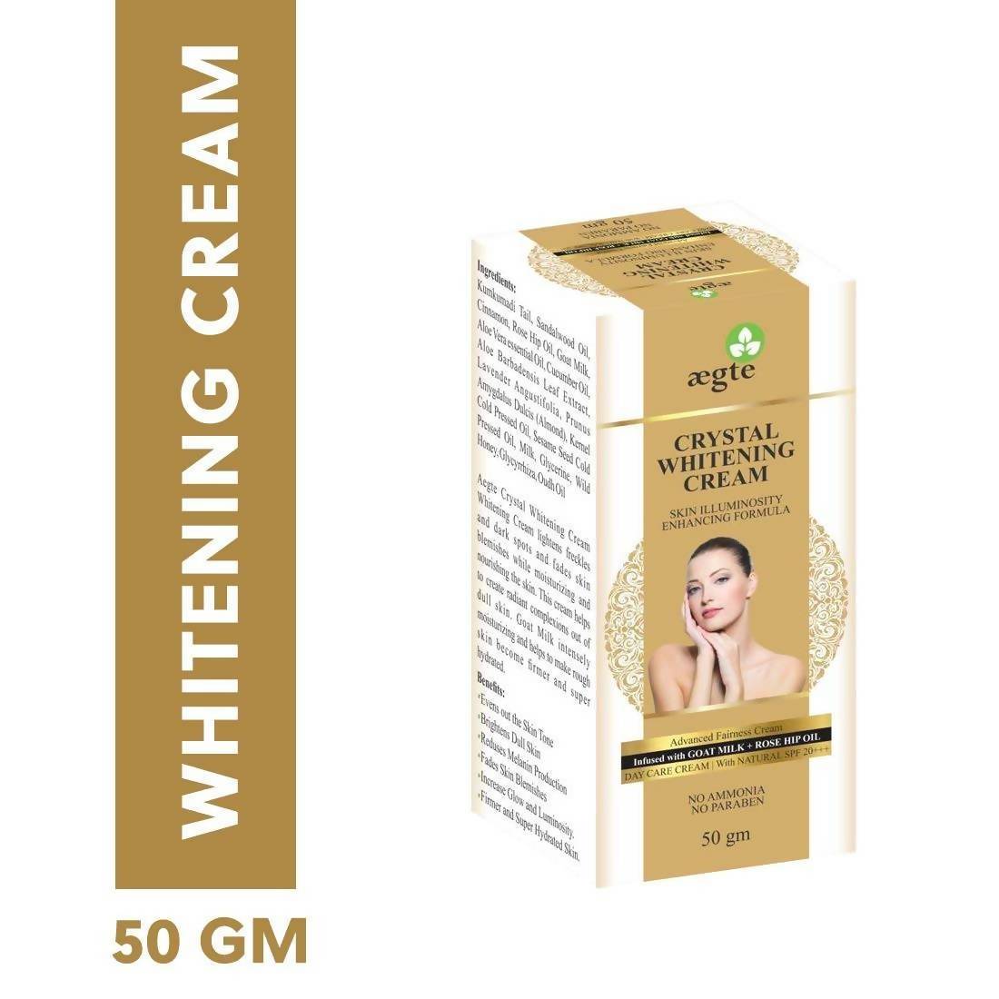 Aegte Crystal Whitening Cream Skin Illuminosity Enhancing Formula