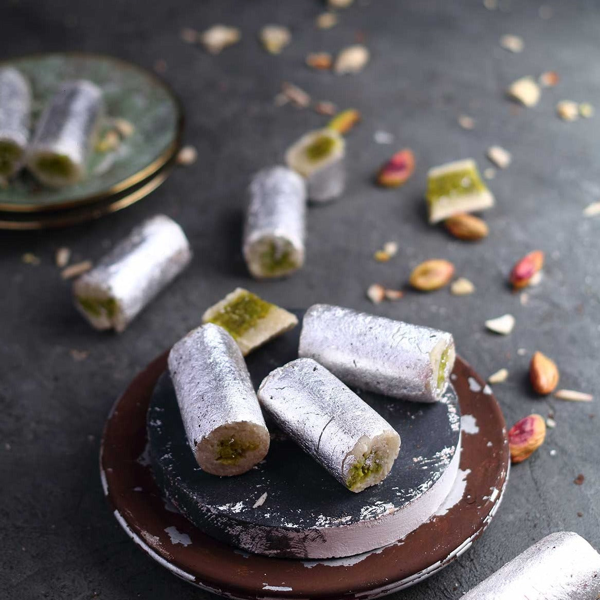 Almond House Kaju Pista Roll - Distacart