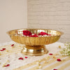 metal kamal urli tray for decoration gold