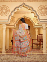 Thumbnail for Astita Linen Cotton(Woven Work) Multicolour Saree