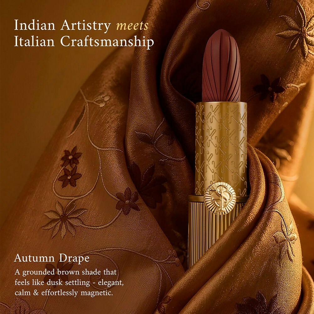 Kay Beauty x Falguni Shane Peacock Luxe Matte Lipstick - Autumn Drape - Distacart