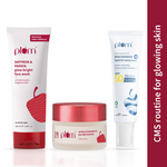 Thumbnail for Plum CSM Combo - Saffron Face Wash Saffron Moisturizer & Niacinamide & Rice Water SPF Sunscreen