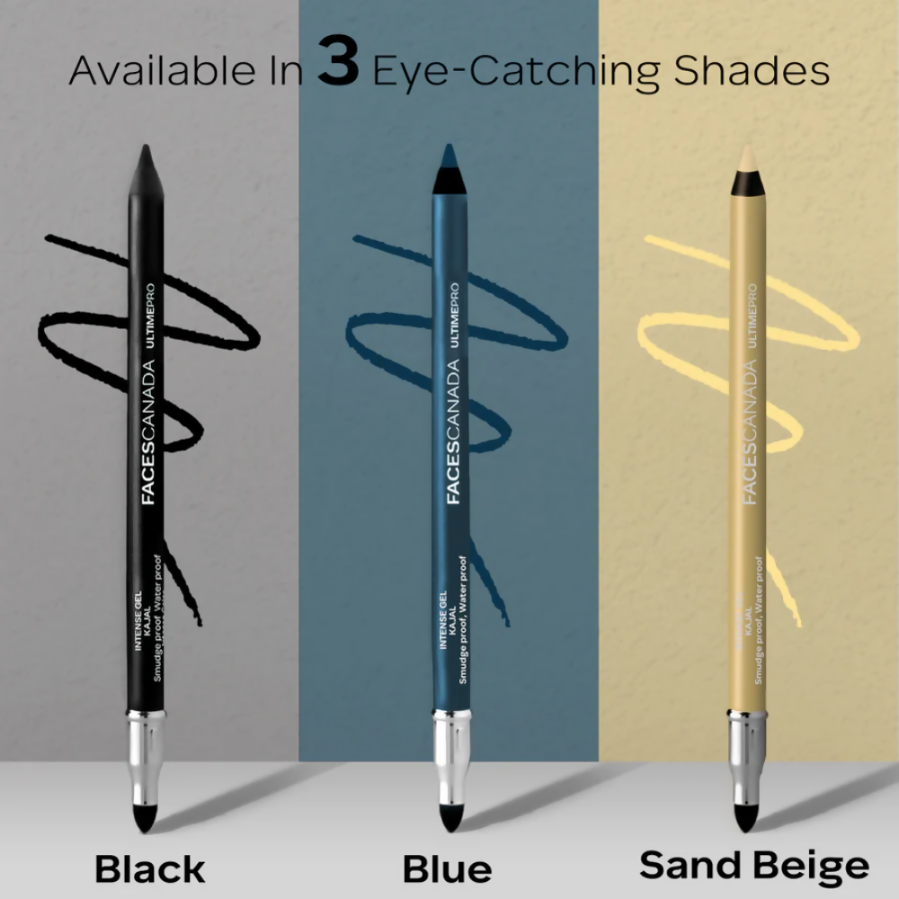 Faces Canada Intense Gel Kajal - Blue - Distacart