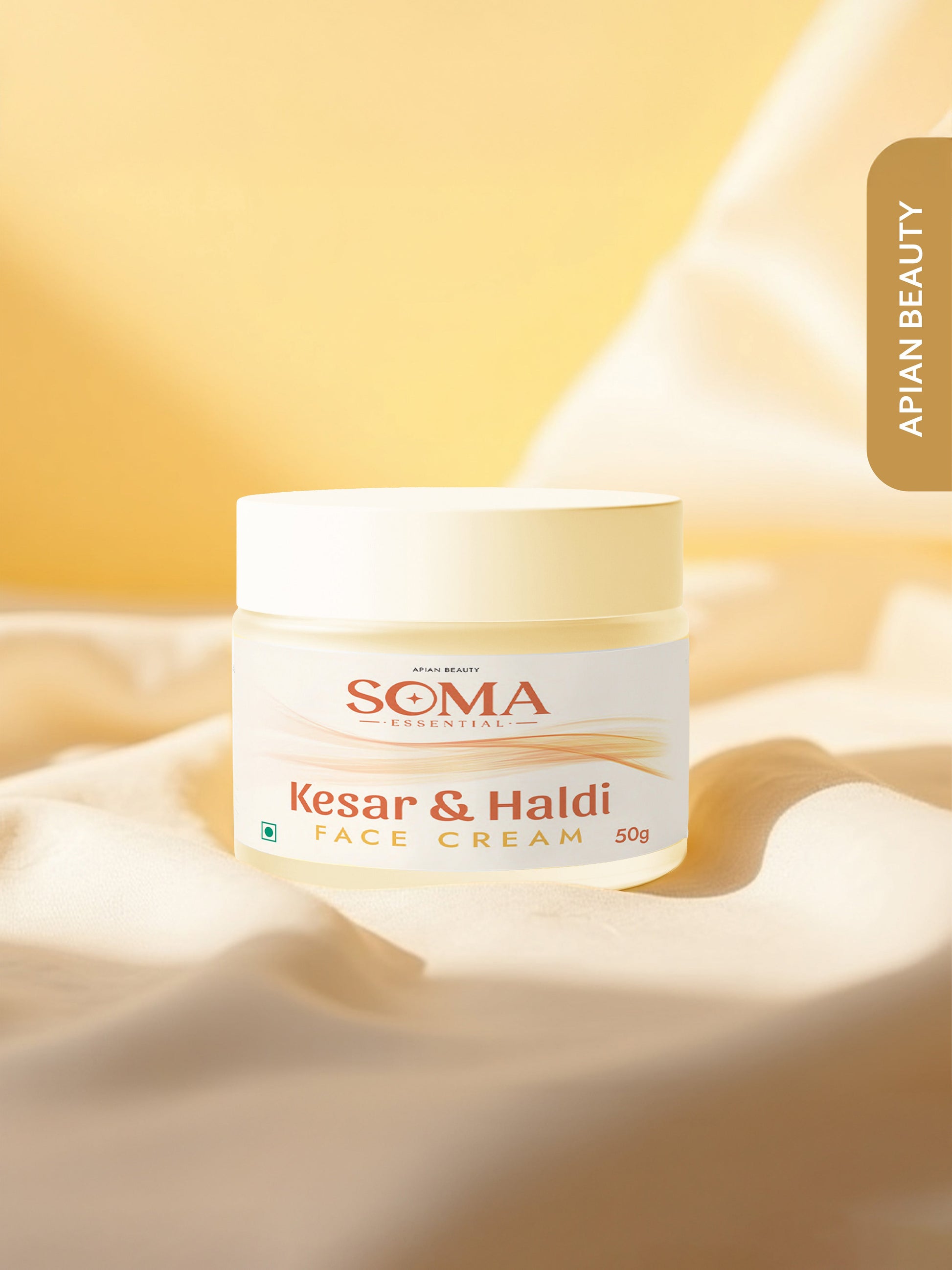 Soma Essential Barrier Protection Day Cream With Beeswax, Haldi And Kesar - Dista