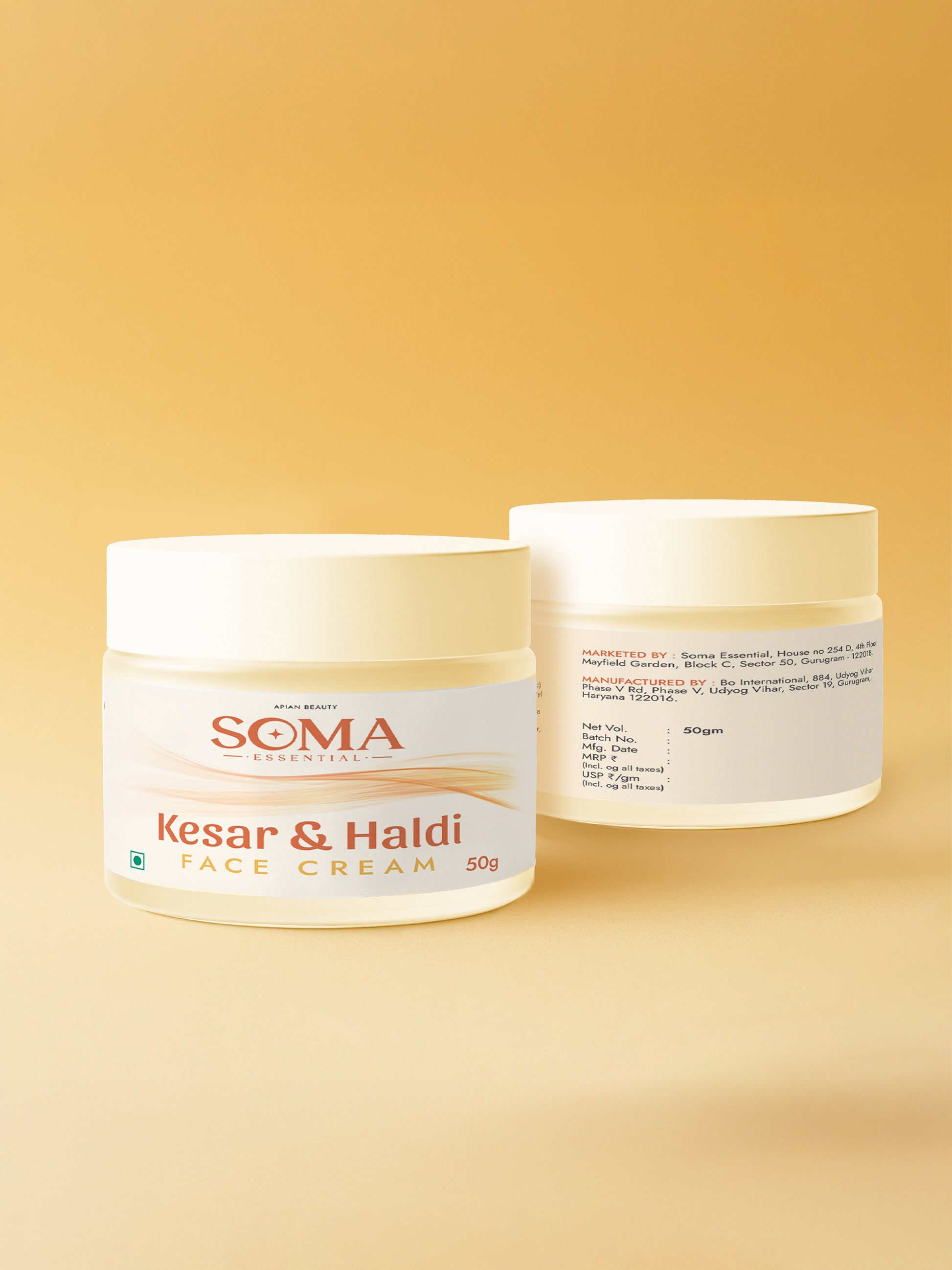 Soma Essential Barrier Protection Day Cream With Beeswax, Haldi And Kesar - Dista