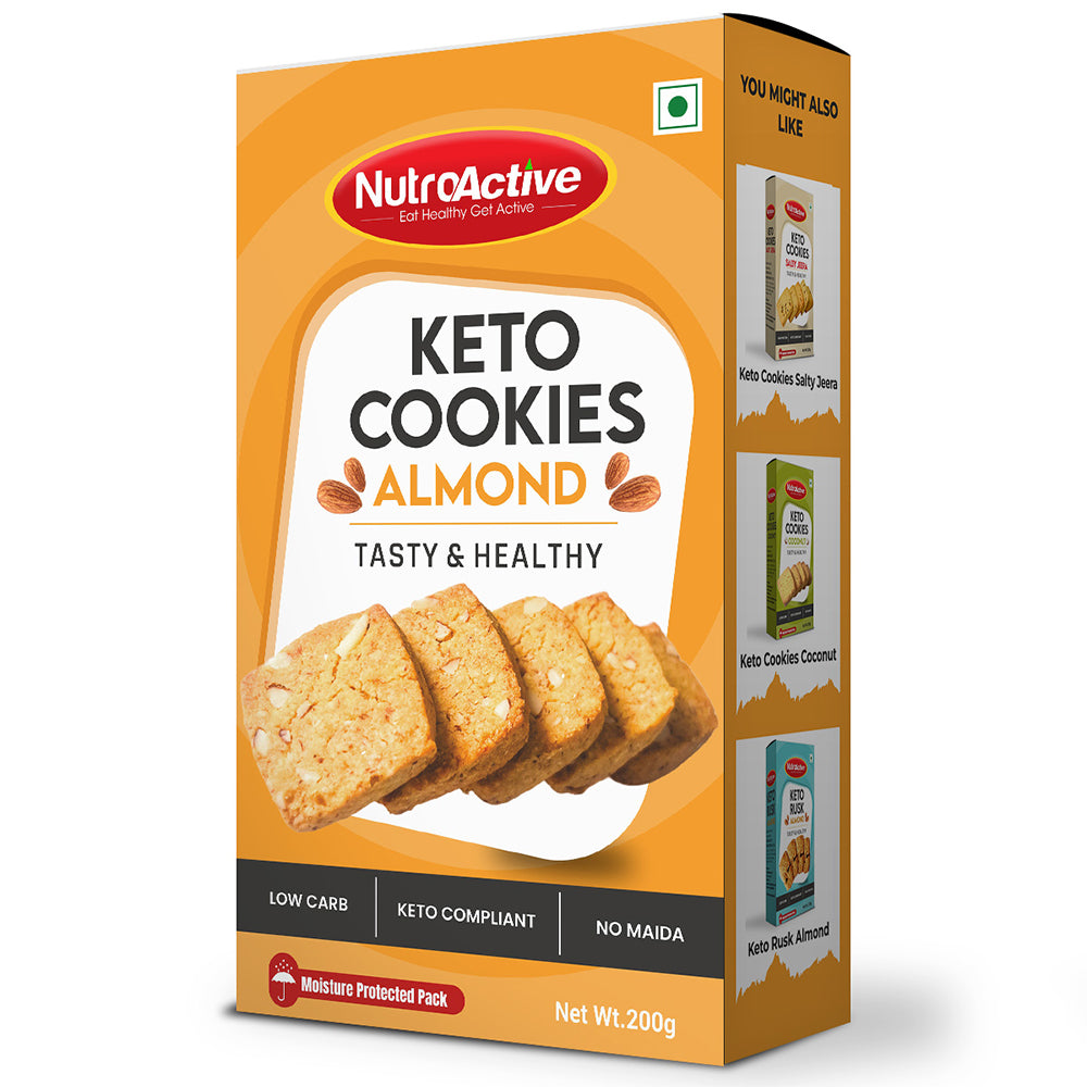 NutroActive Keto Almond Cookies - Distacart
