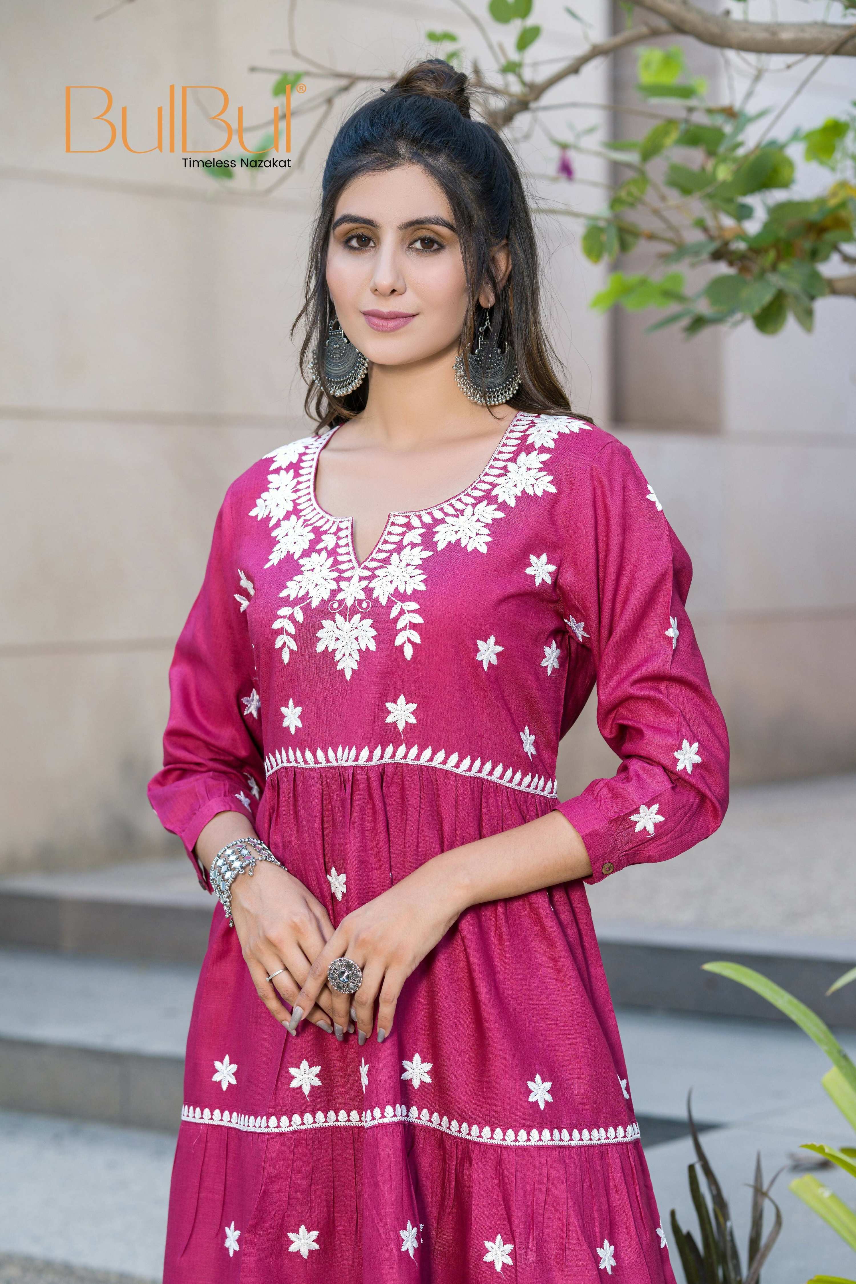 BulBul Dhawani Rayon Wine Co-Ord Set