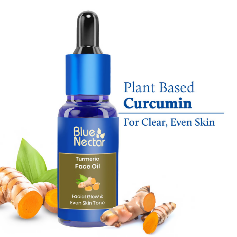 Blue Nectar Turmeric Face Oil For Facial Glow & Tan Removal - Distacart