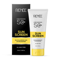 Thumbnail for Renee Pore Minimizing Sunscreen Spf 50 With 5% Hyaluronic Acid & 2% Niacinamide For All Skins