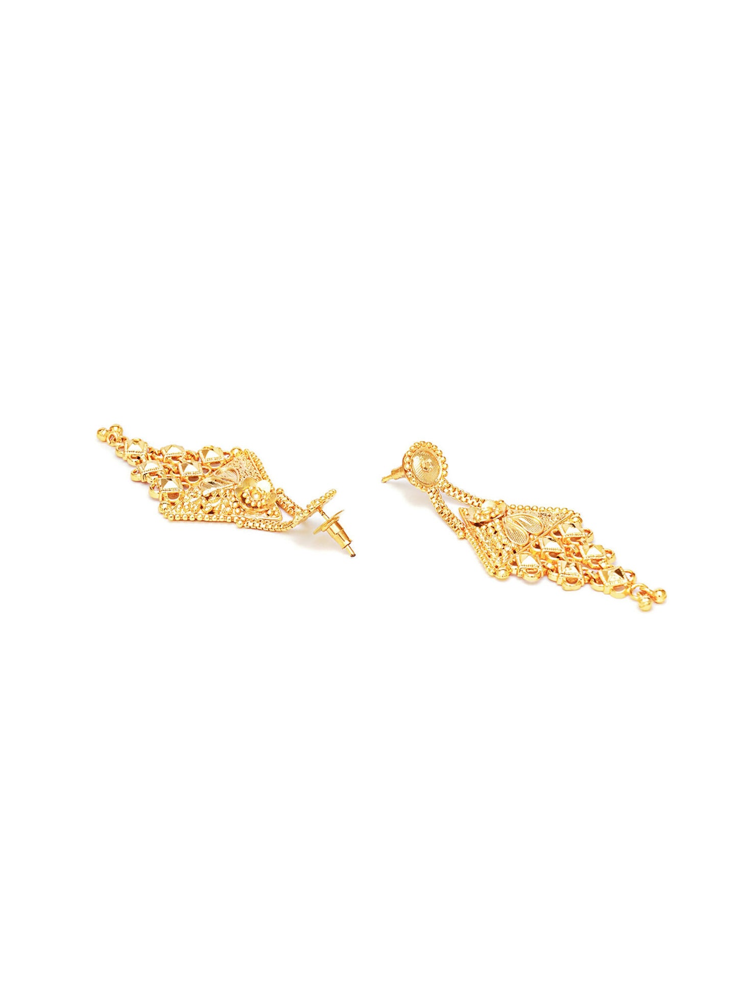 Gold plating jewellery set (Gold) - Ruby Raang - Distacart