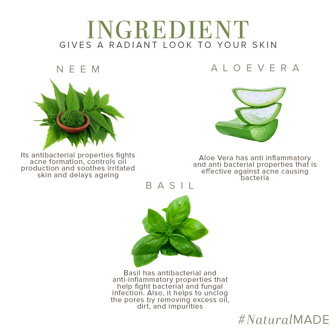 Khadi Natural Alovera Neem & Basil Herbal Facial Massage Gel