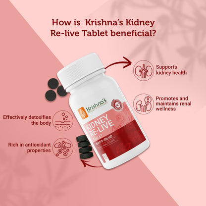 Krishna'S Herbal & Ayurveda Kidney Re-Live Tablets - Distacart