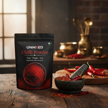 unmixed teja chilli powder