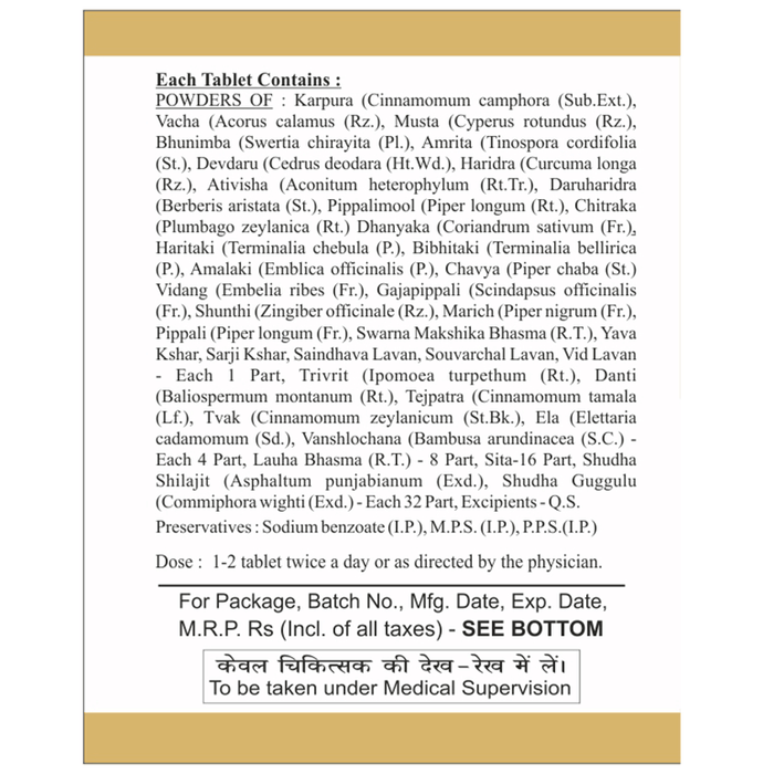 SDH Naturals Chandraprabha Vati