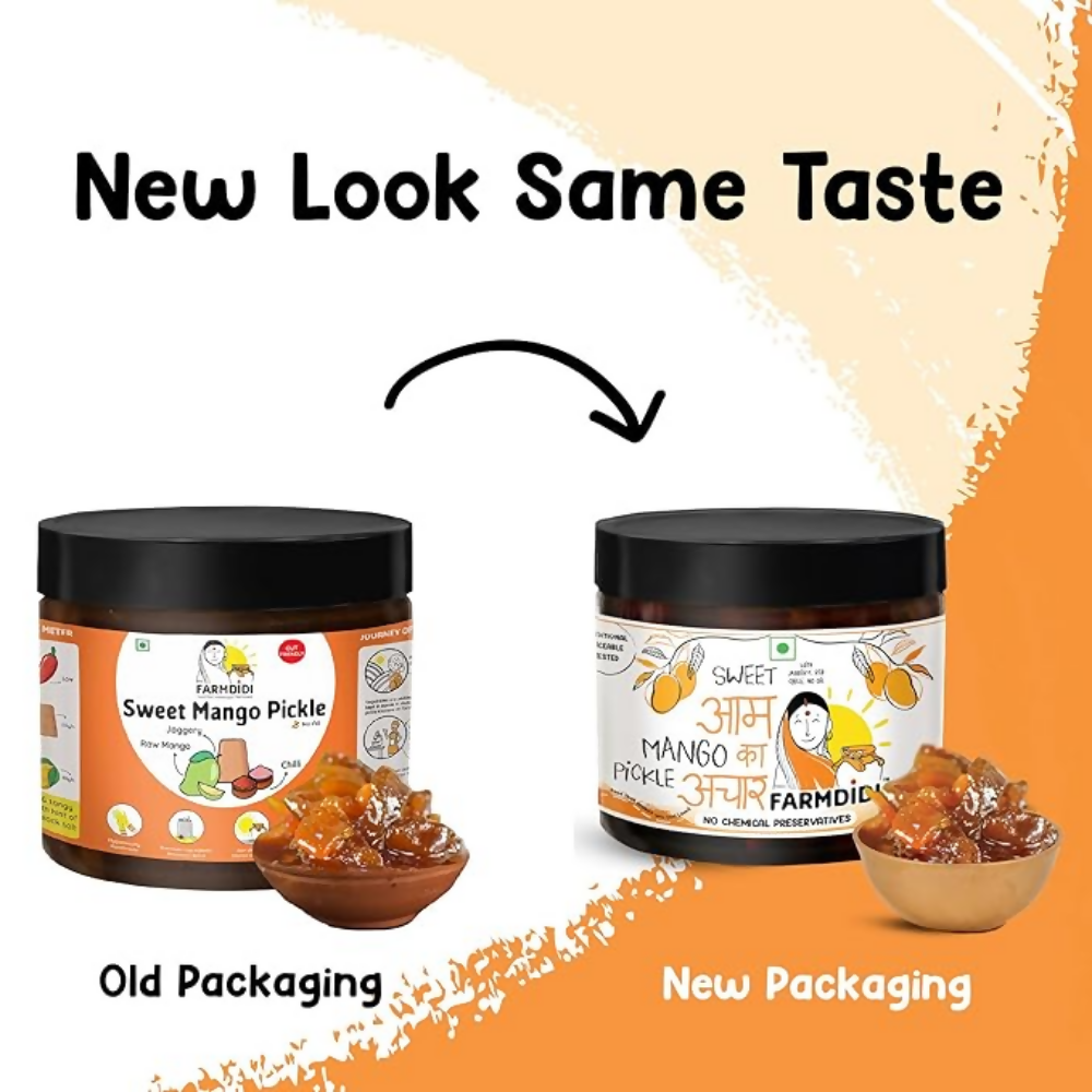 FarmDidi Sweet Mango Pickle with Jaggery - Sweet Mango - Distacart
