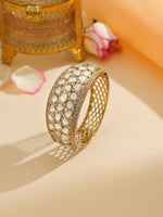 Thumbnail for Ruby Raang 22k Gold Polished Kundan Bracelet