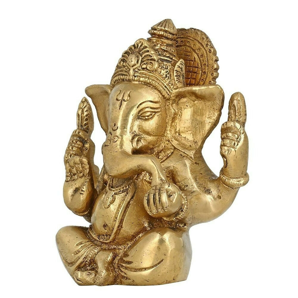 Artvarko Brass Lord Ganesha Ganpati Religious Statue Idol - Distacart