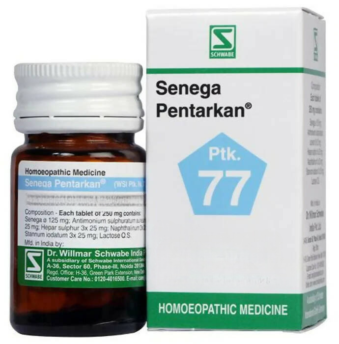 Dr. Willmar Schwabe India Senega Pentarkan Ptk 77 Tablets - Distacart