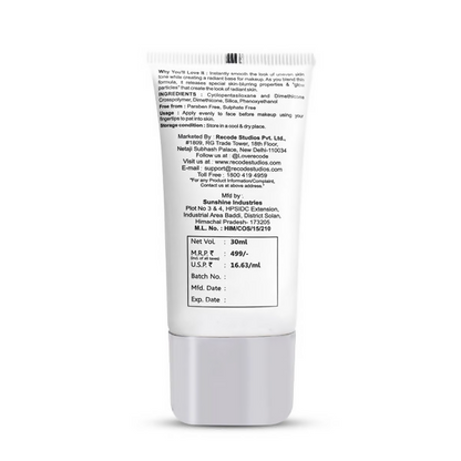 Recode Ace of Base Radiant Face Primer - Distacart