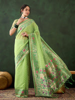 Thumbnail for Mitera Woven Design Zari Saree