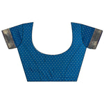 Thumbnail for Joban Fashion Blue Butti Woven Soft Lichi Silk Paithani Saree - Distacart