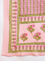 Thumbnail for Indo Era Floral Printed Empire Pure Cotton A-Line Kurta With Trousers & Dupatta