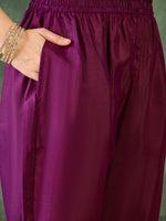 Thumbnail for The52 Women's Beautiful Embroidery Work Chinon silk Fabric Straight Kurta Pant and Dupatta Set - Distacart