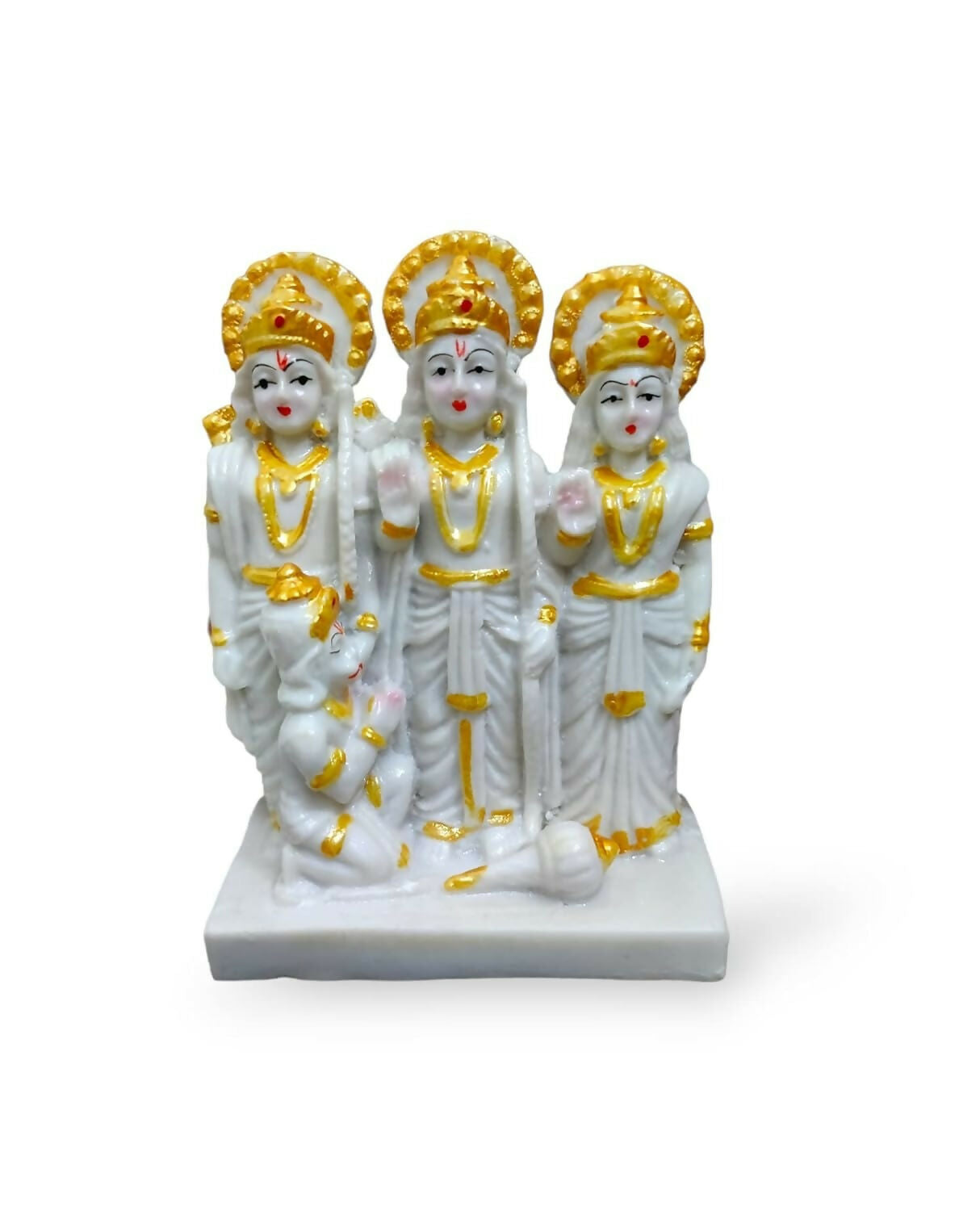 Smarth Mart White Marble Dust Ram Darbar Idol - Distacart