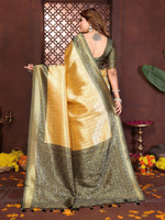 Thumbnail for Aastha Fashion Cream Tissue Silk Woven Saree - Distacart