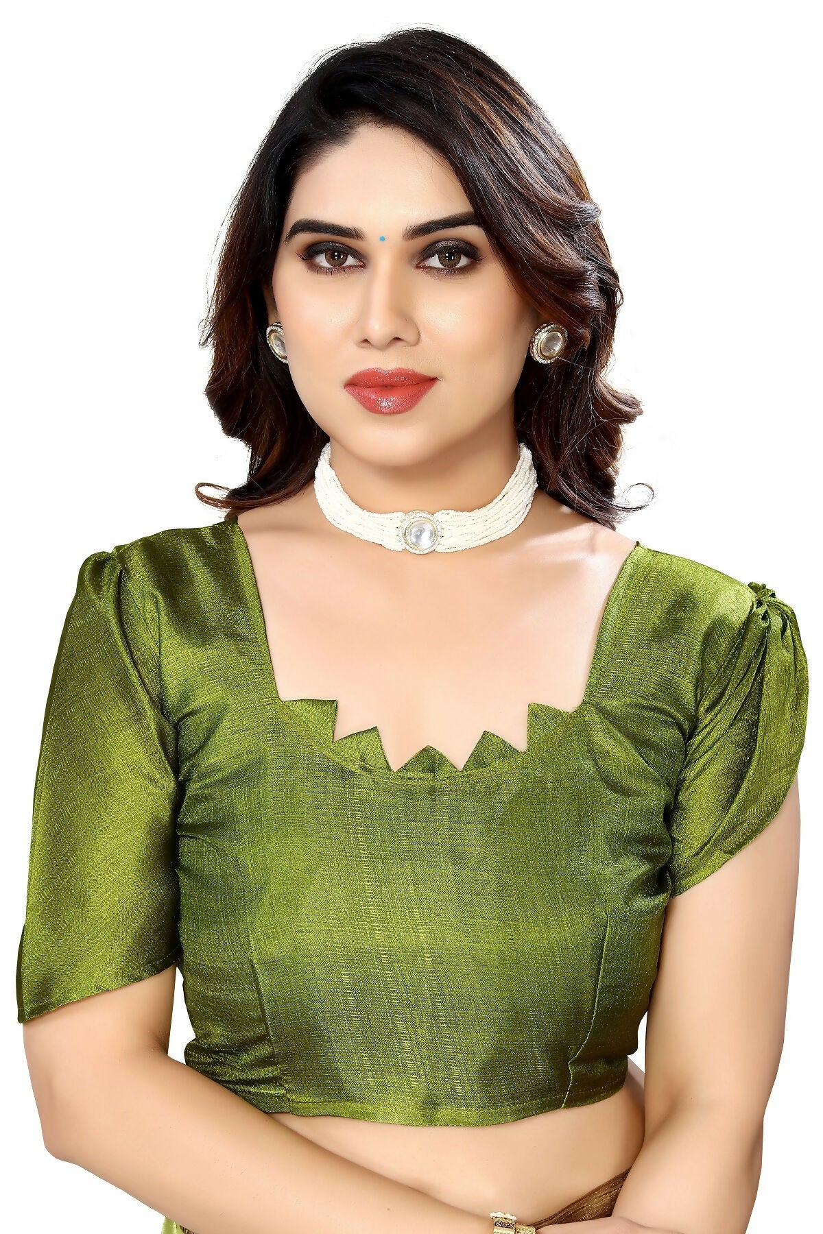Vamika pista Printed Art Silk Saree - Distacart