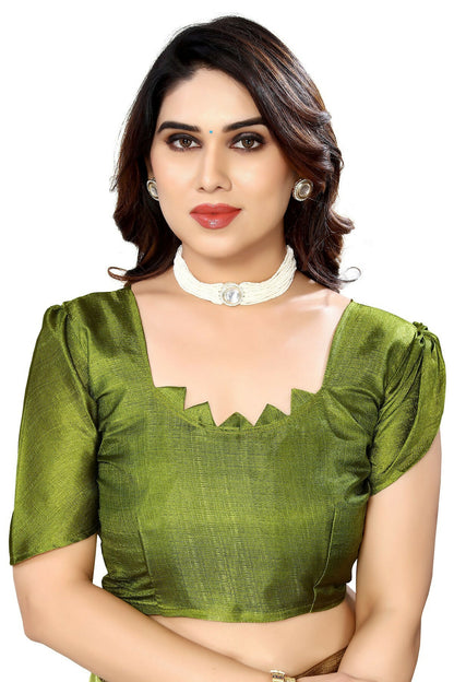 Vamika pista Printed Art Silk Saree - Distacart