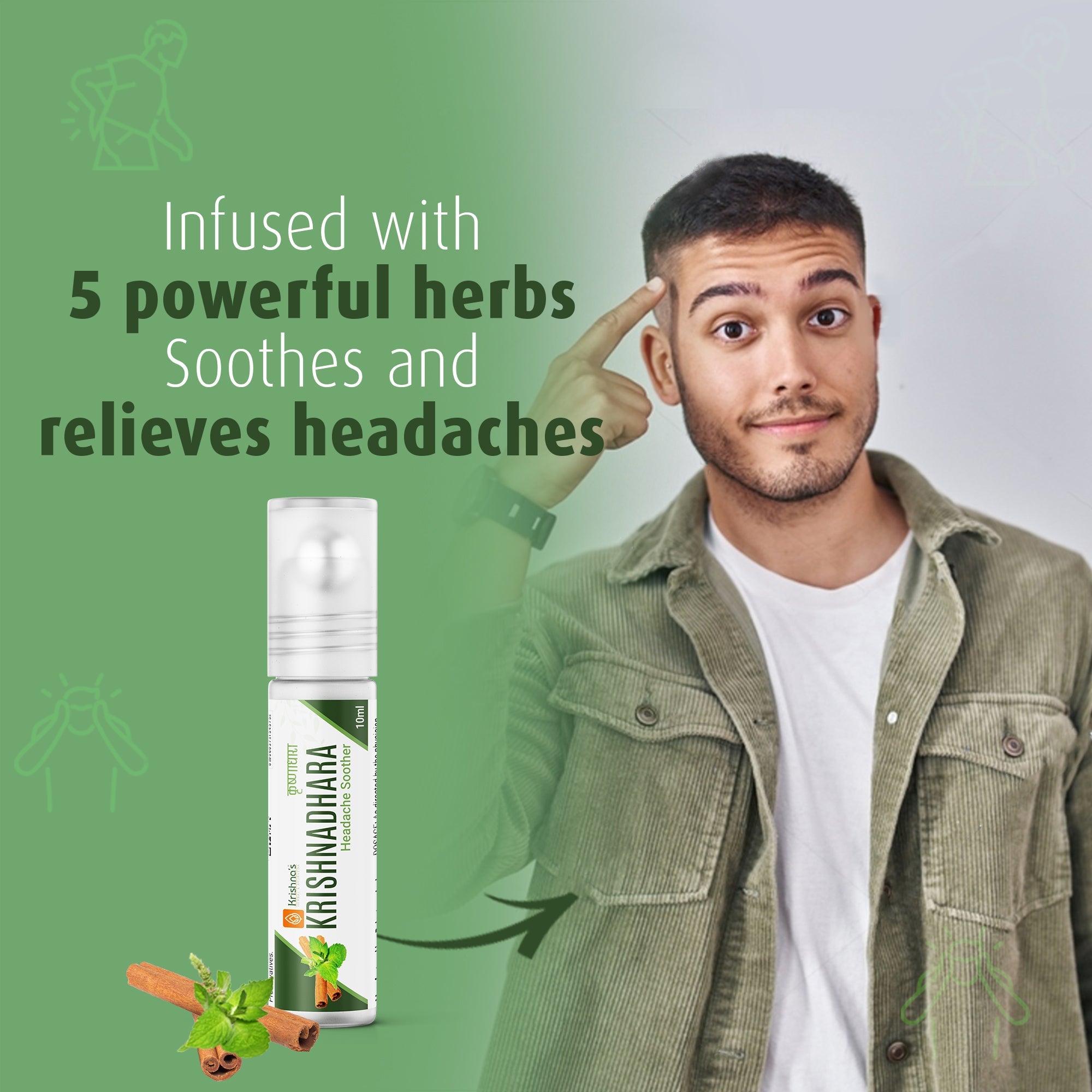 Krishna'S Herbal & Ayurveda Krishnadhara Roll On