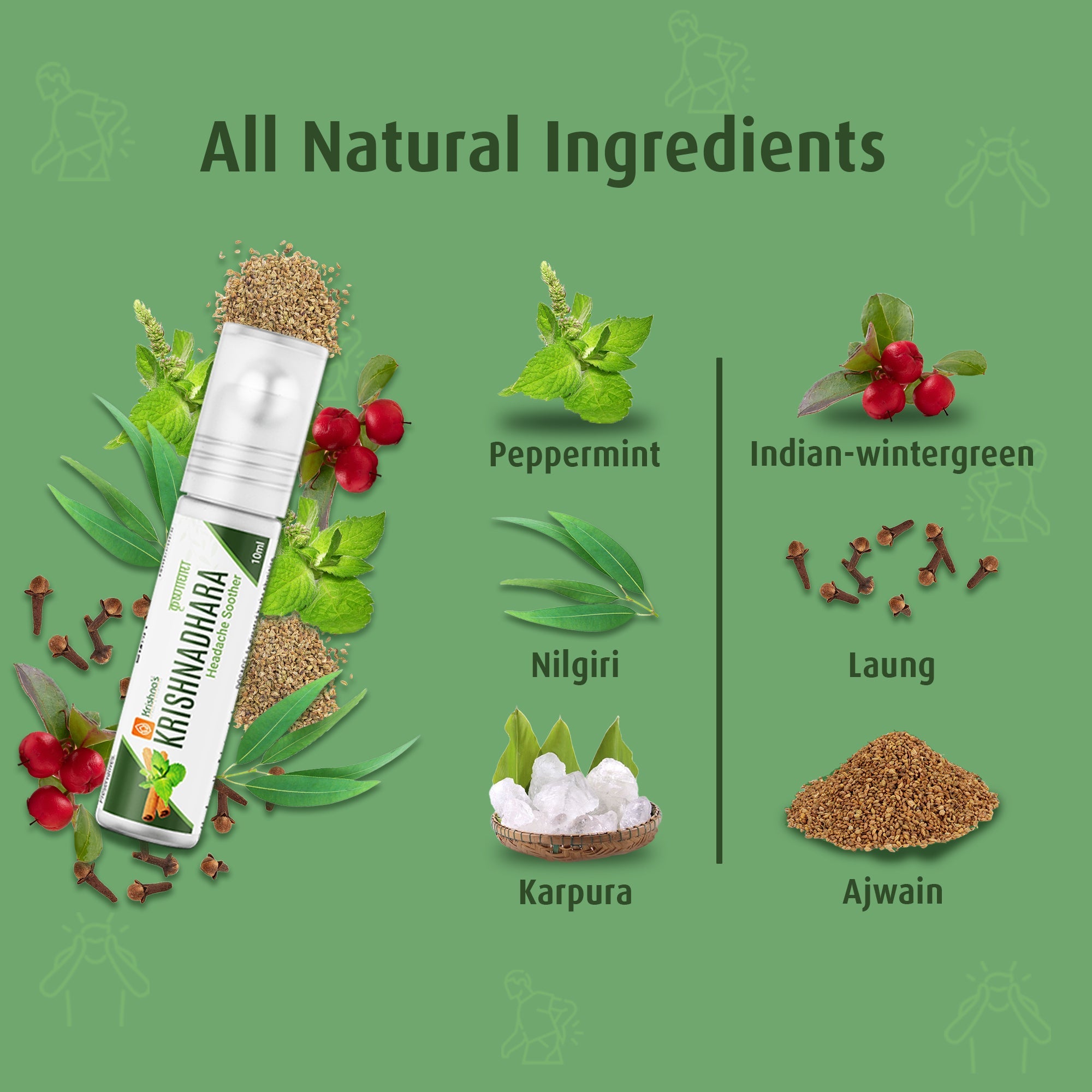 Krishna'S Herbal & Ayurveda Krishnadhara Roll On