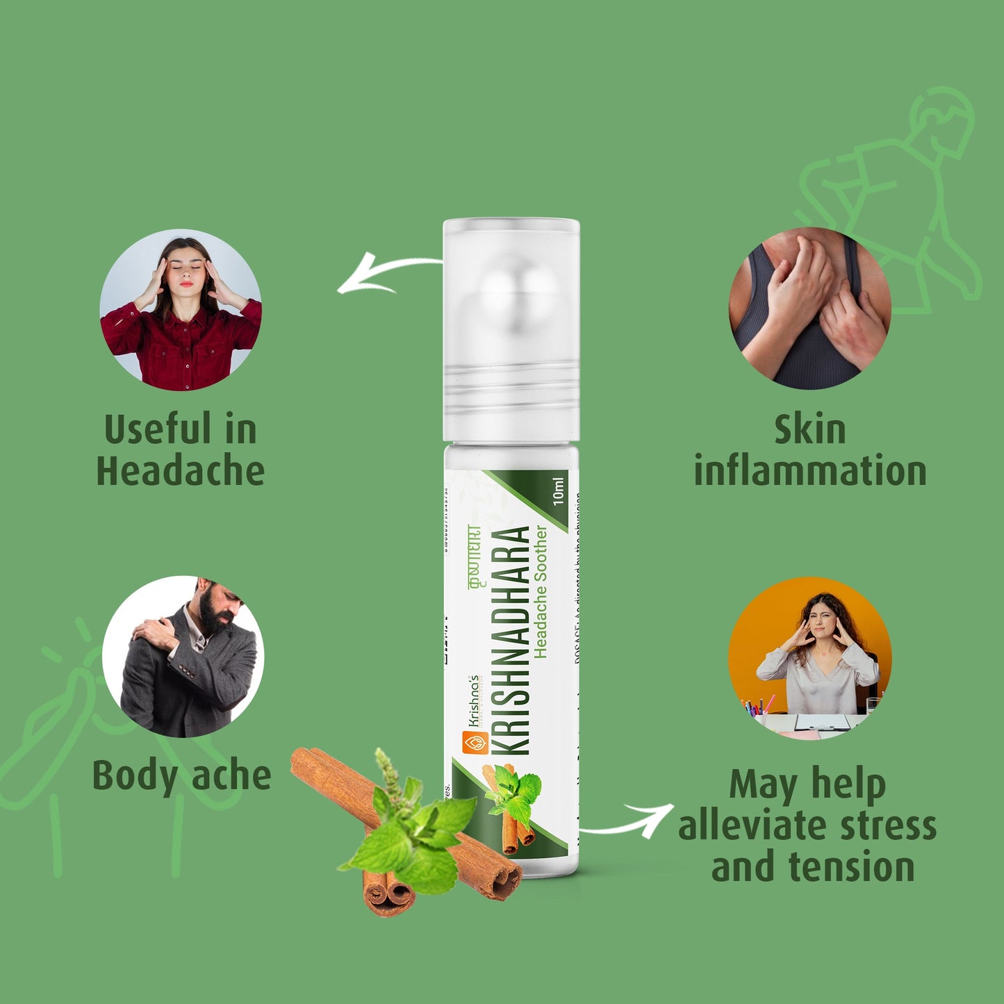 Krishna'S Herbal & Ayurveda Krishnadhara Roll On - Distacart